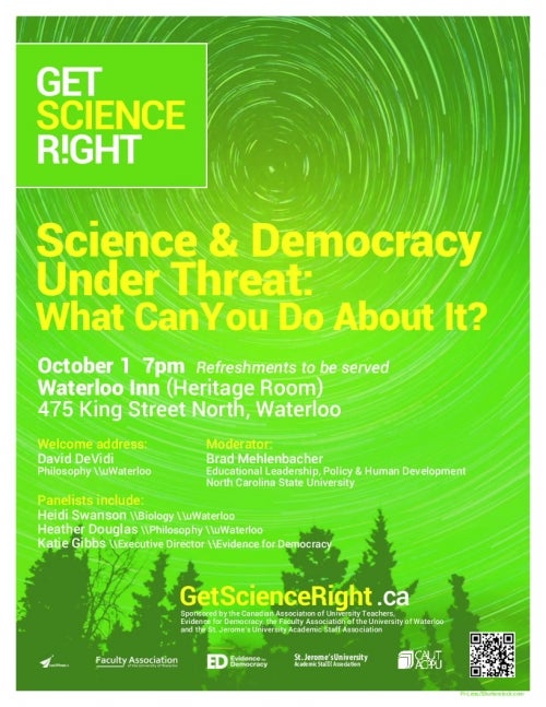 Get Science Right poster