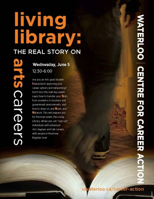 Libing library event poster.