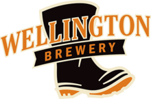 Wellington Brewery logo is a rubber boot.