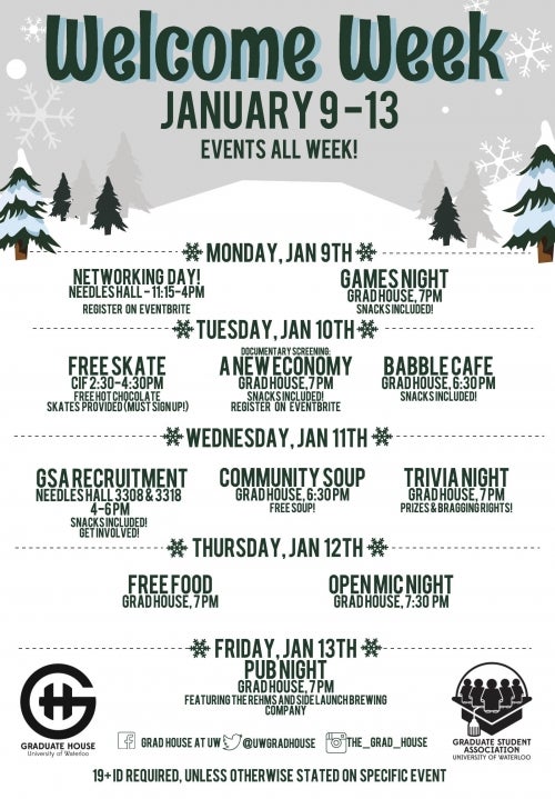 Welcome week poster