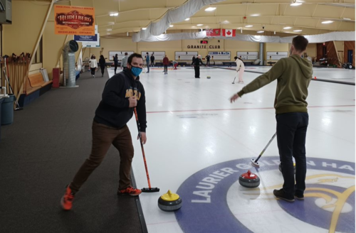 Students curling