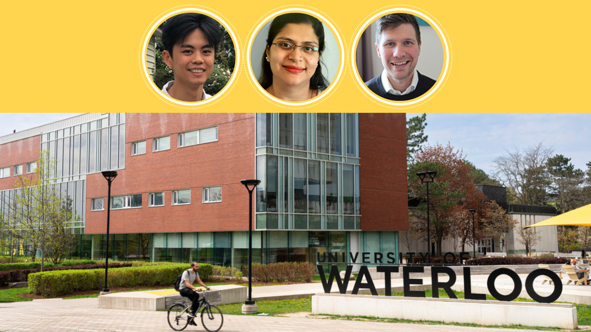 2023 Waterloo Postdoctoral Banting Fellowship Winners: Joshua Foo, Ian Roberts and Saraswati Saraswati