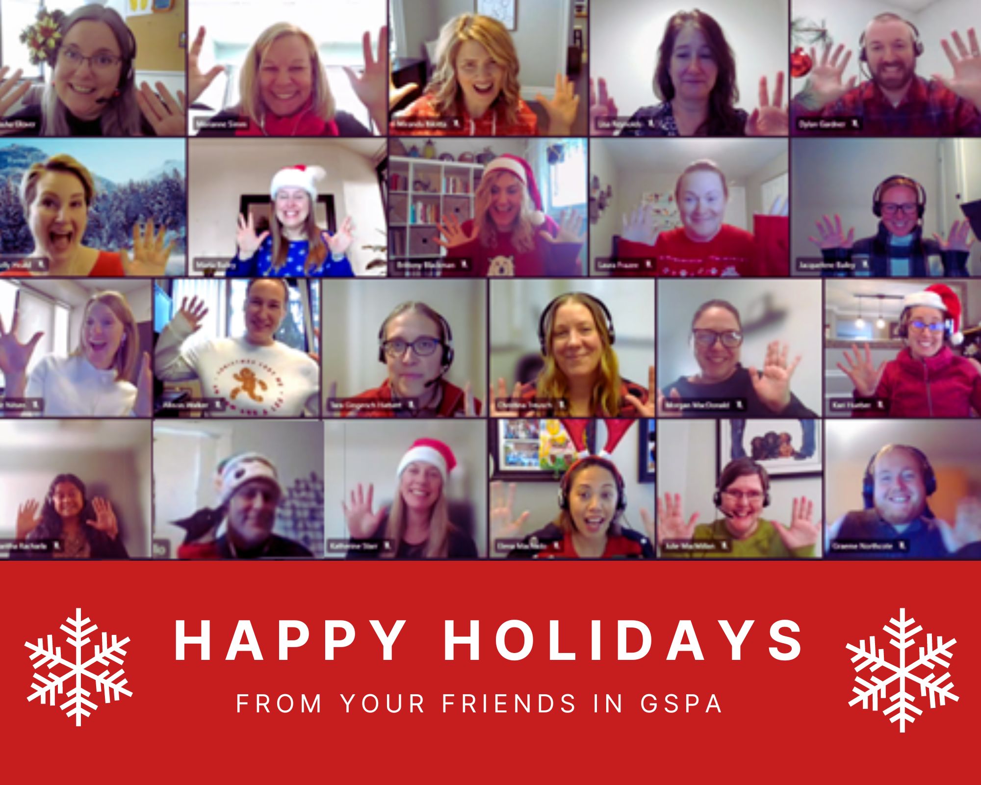 Happy holidays from GSPA picture 2022