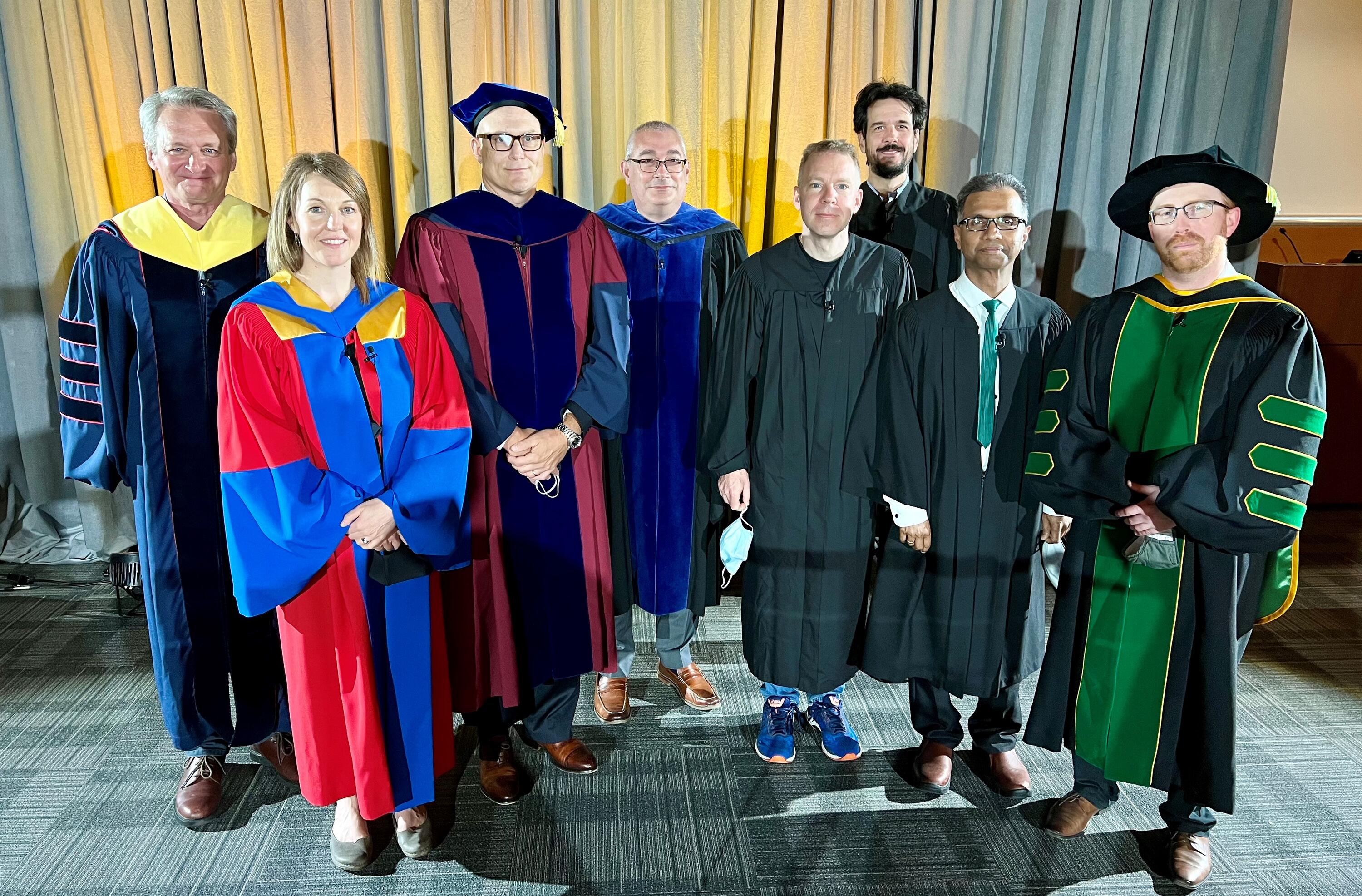 Speakers at the spring 2022 PhD celebration