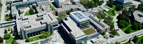 Aerial view of campus