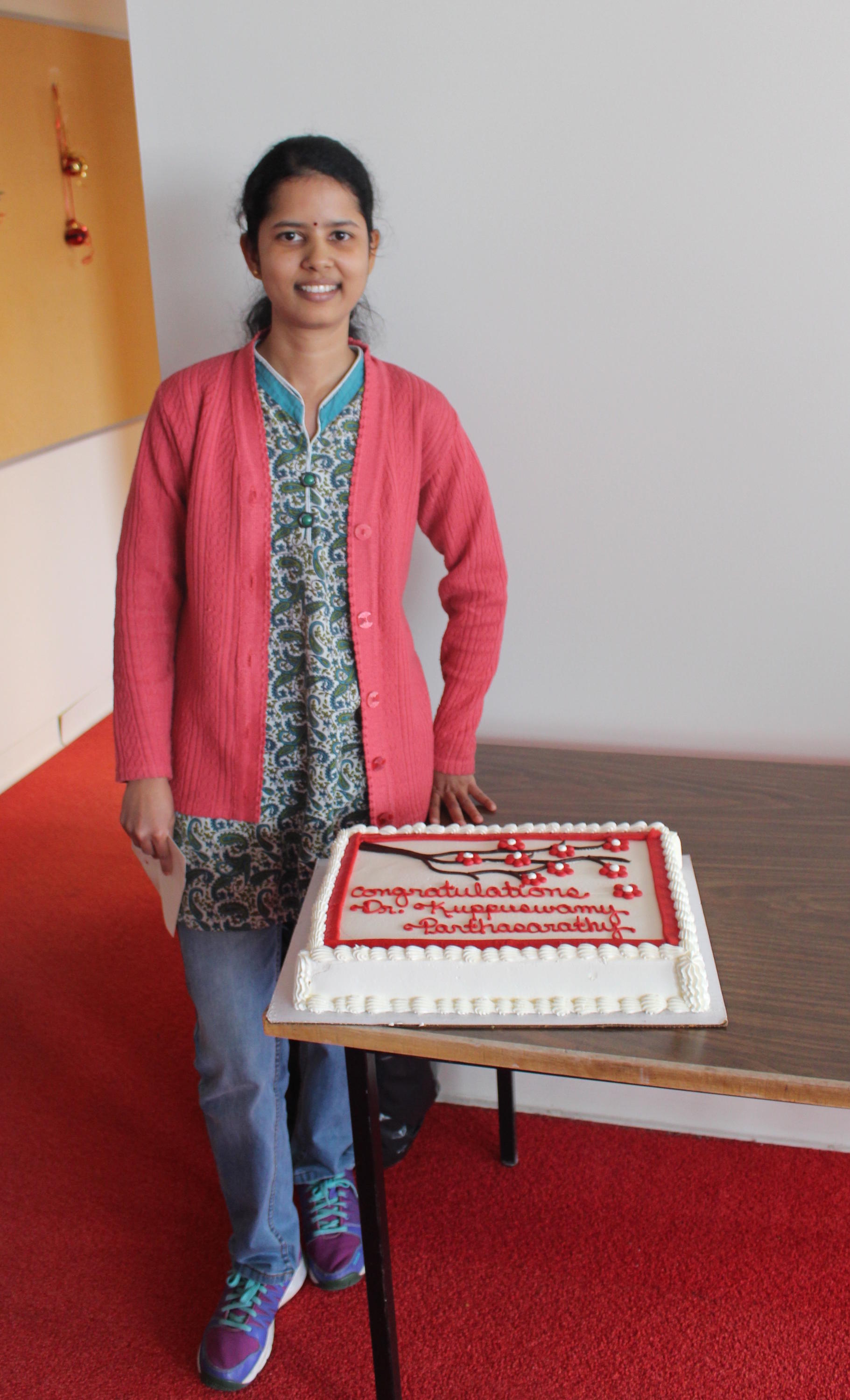photo of Mohana with her cake