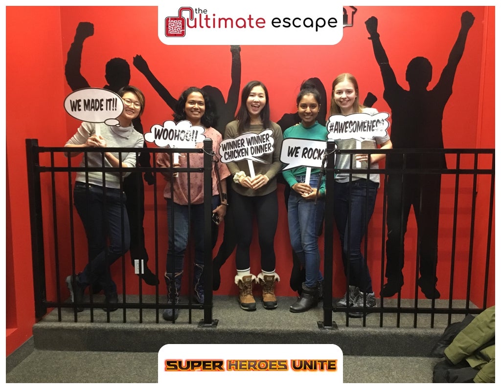 the winners of the escape room battle