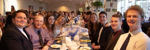 Students at End-of-Term Banquet 