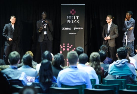 Grebel students at the Hult Prize competition