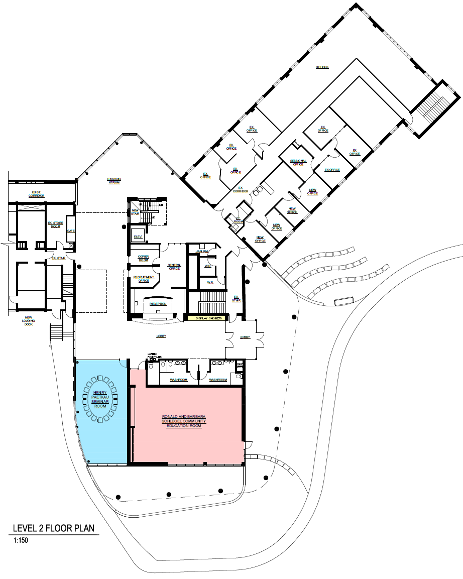 Floor plan for level two.