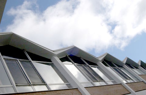 low angle shot of grebels windows 