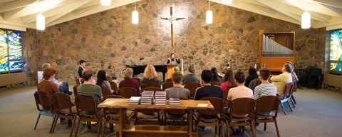 Students gather for chapel