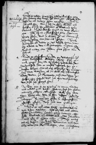 paper with written excerpt from protocols of the moral court in cursive 