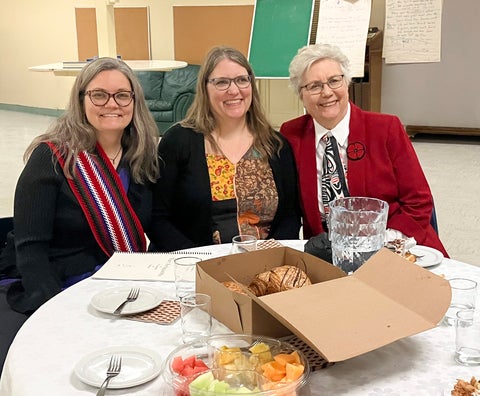 A small reception followed Karen Sunabacka's performance