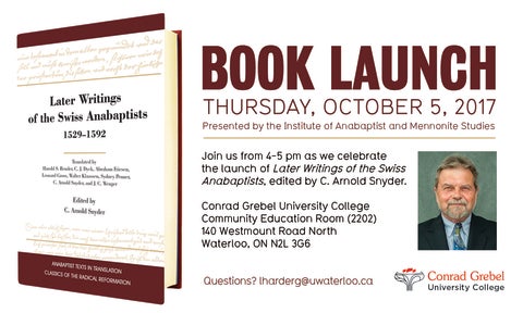 Book launch.