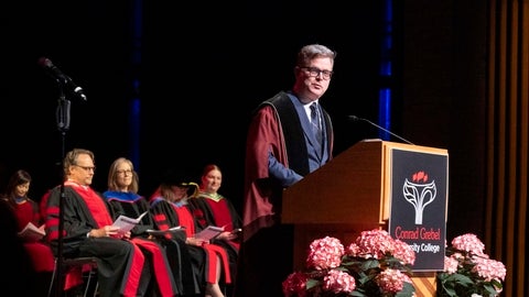 Marcus Shantz Speaking at Convocation 2026