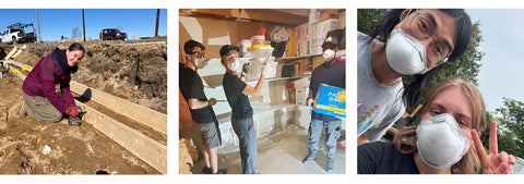 Students working with Mennonite Disaster Service