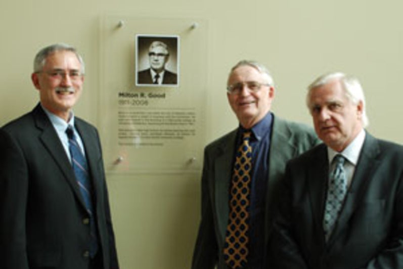 Henry Paetkau with John Good and Jim Good