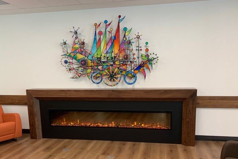 Artwork sitting in the grebel lounge 