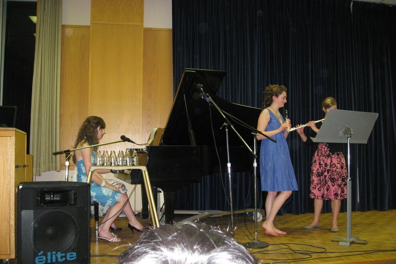 students on the great hall stage (2000s)
