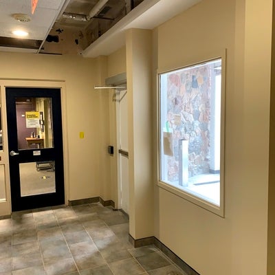 new doorway by student services. 
