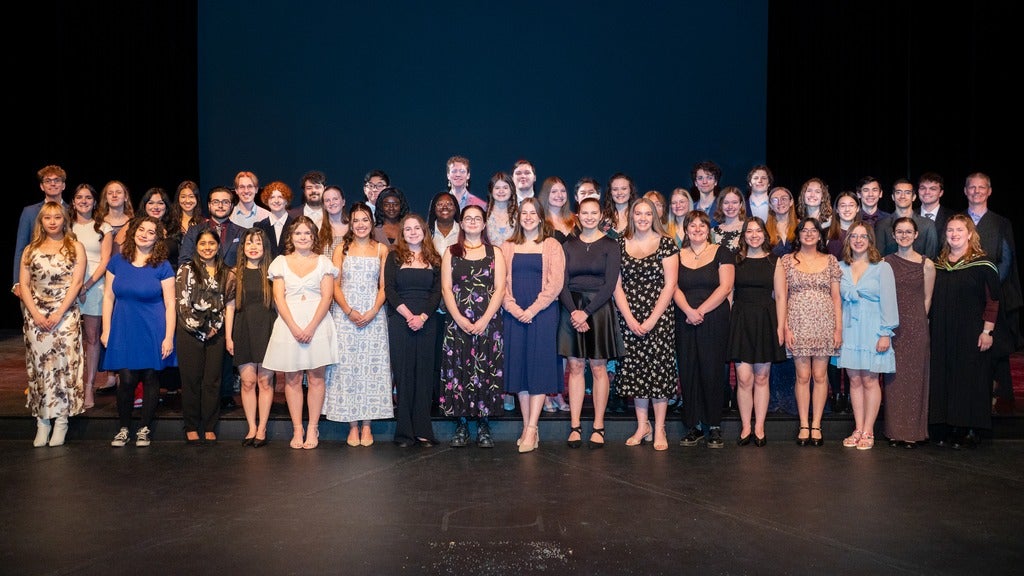 Group photo, graduating Grebel undergraduate students for 2025