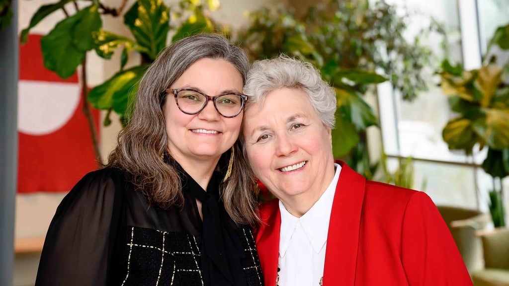 Karen Sunabacka with her mother, Joyce Clousten
