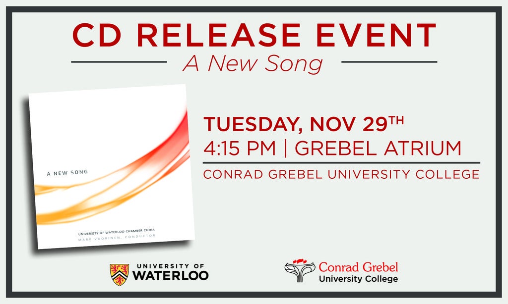 A New Song CD Release Event shareable graphic