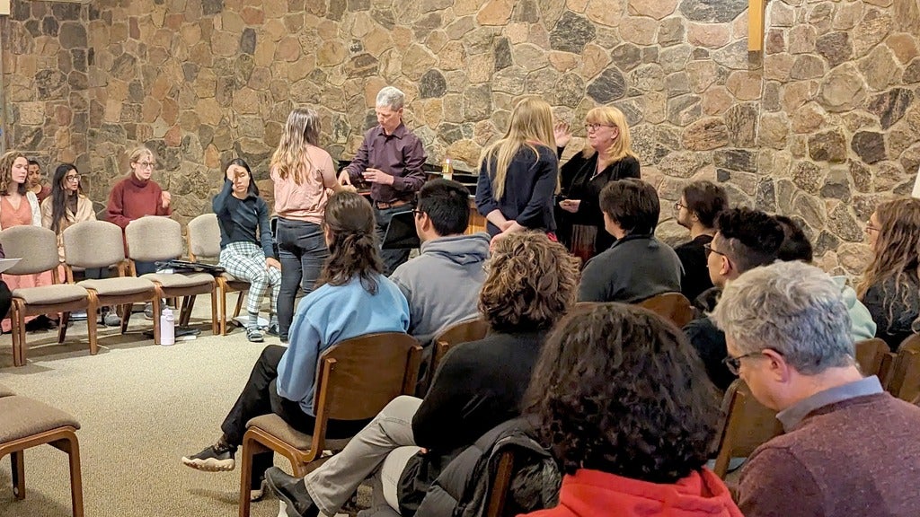 Carol Penner in Chapel