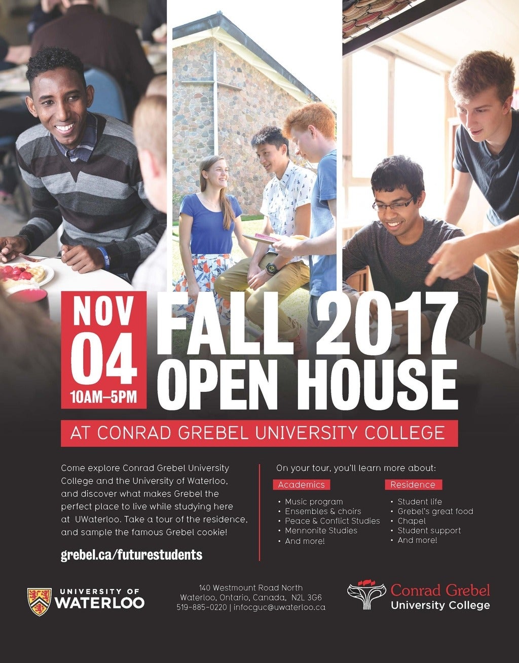 Fall open house poster