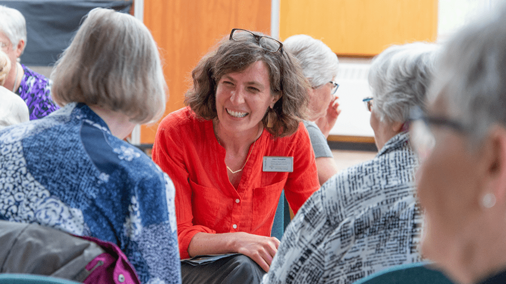 Jane Kuepfer in discussion