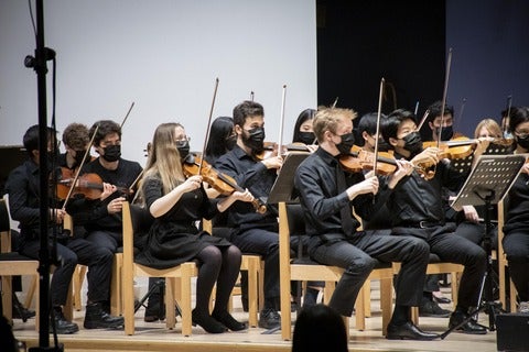 orchestra playing 