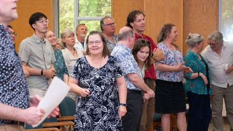 Angelica Allen at her retirement party