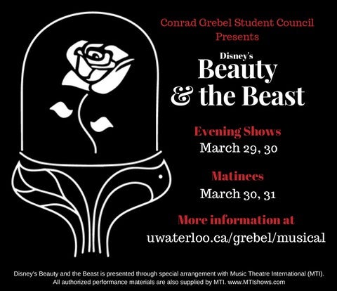Grebel’s Student Council production of Beauty and the Beast