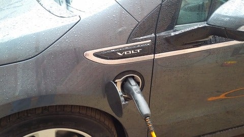 electrical vehicle being charged