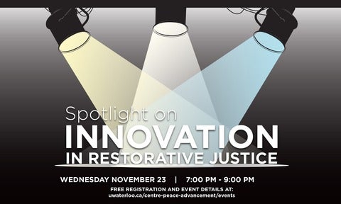 spotlight on innovation in restorative justice shareable image