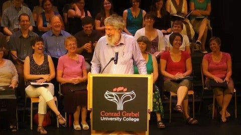 Gordon Campbell Speaking at Grebel
