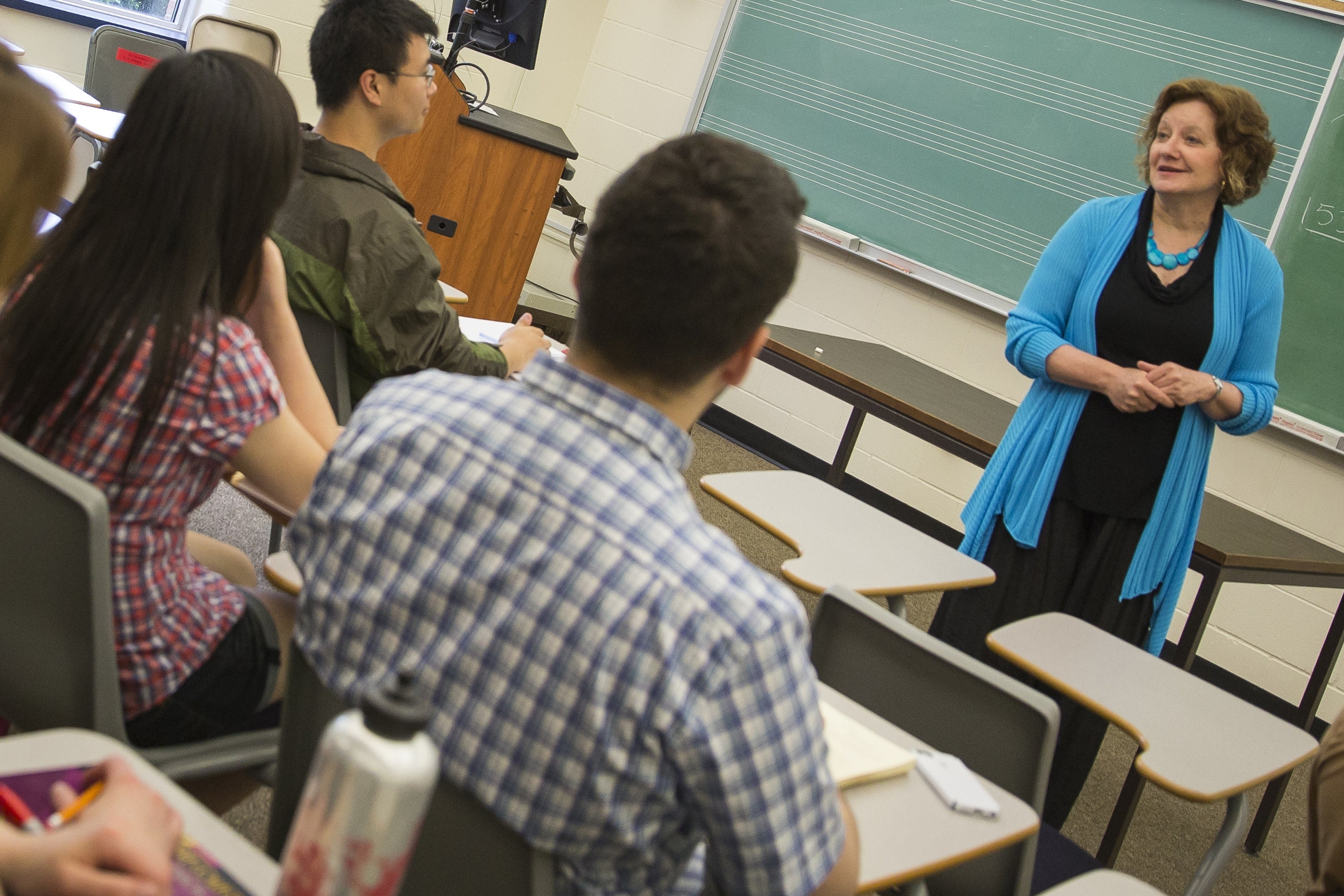 Marlene Epp teaching a class