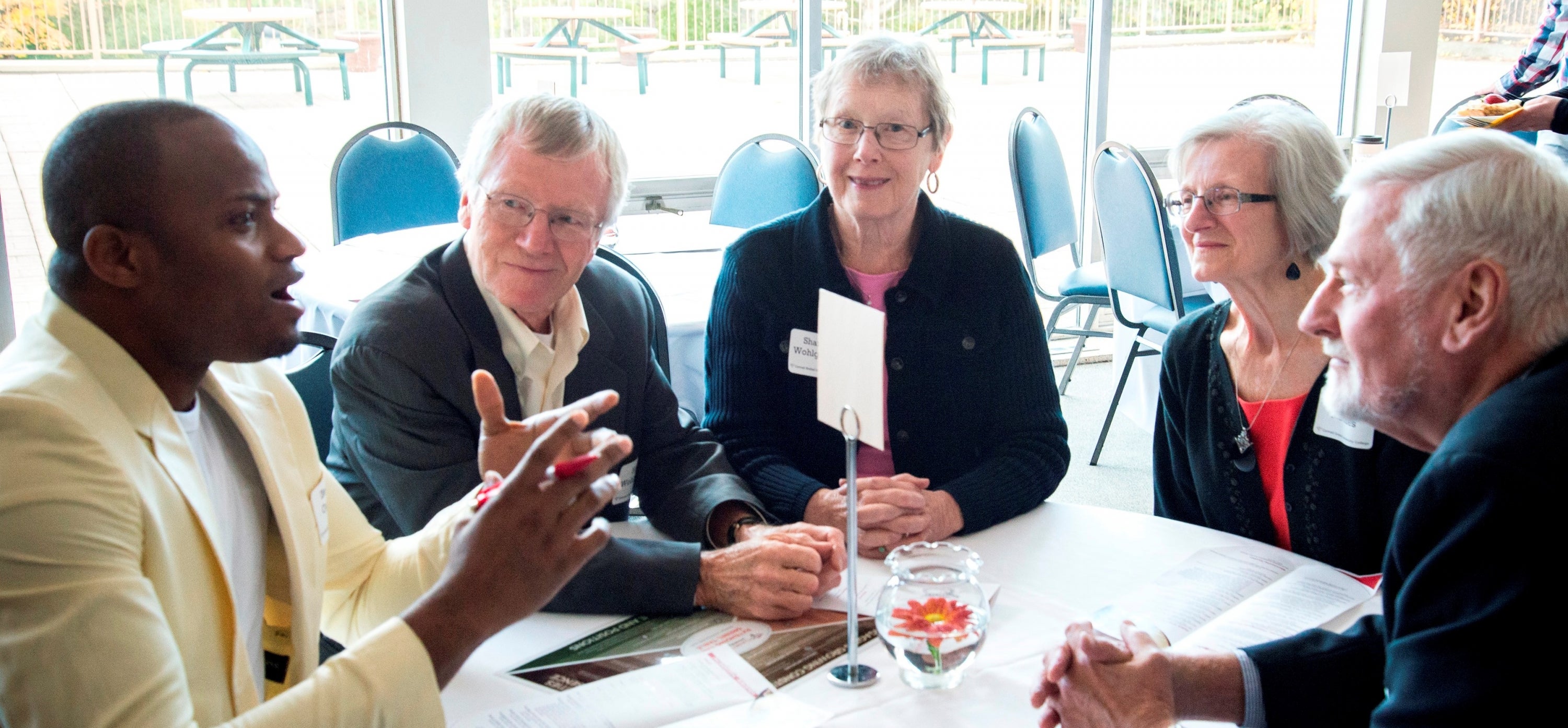 attendees at the Scholarships and Awards reception