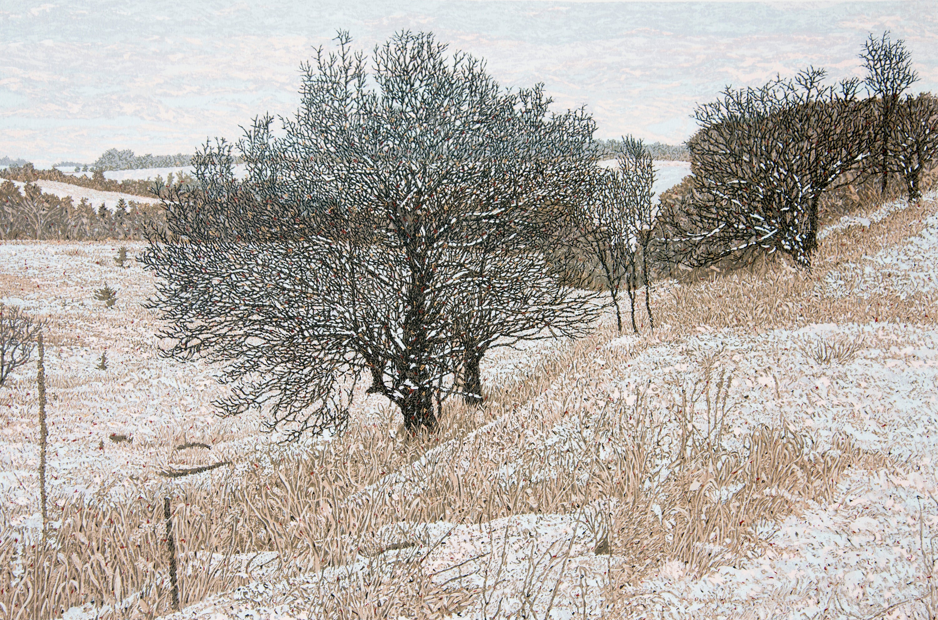 winter landscape painting