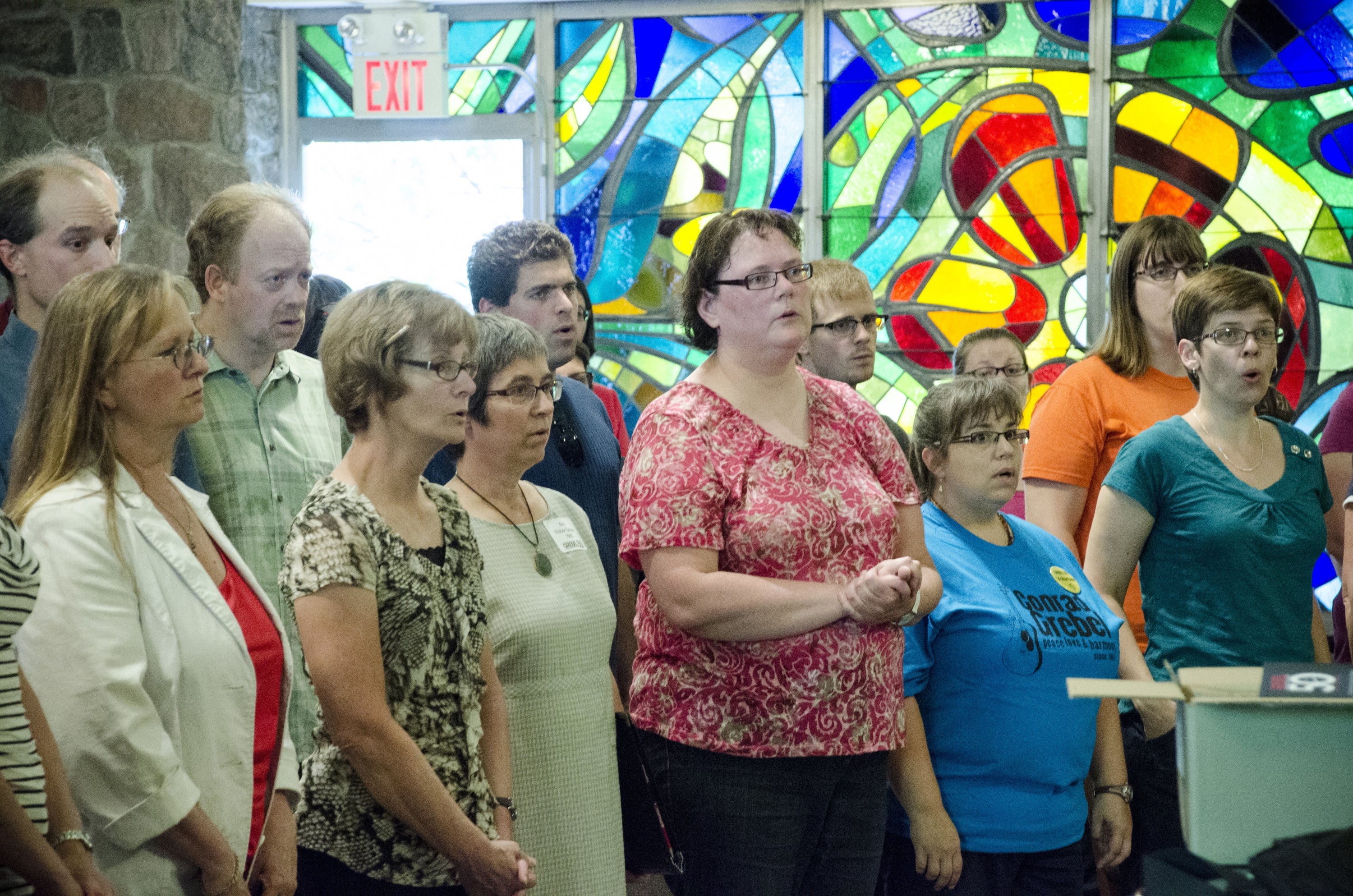 Adult Choir Rehearsing