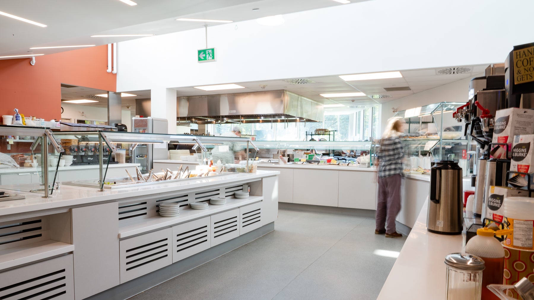The Grebel kitchen servery, is bright and open