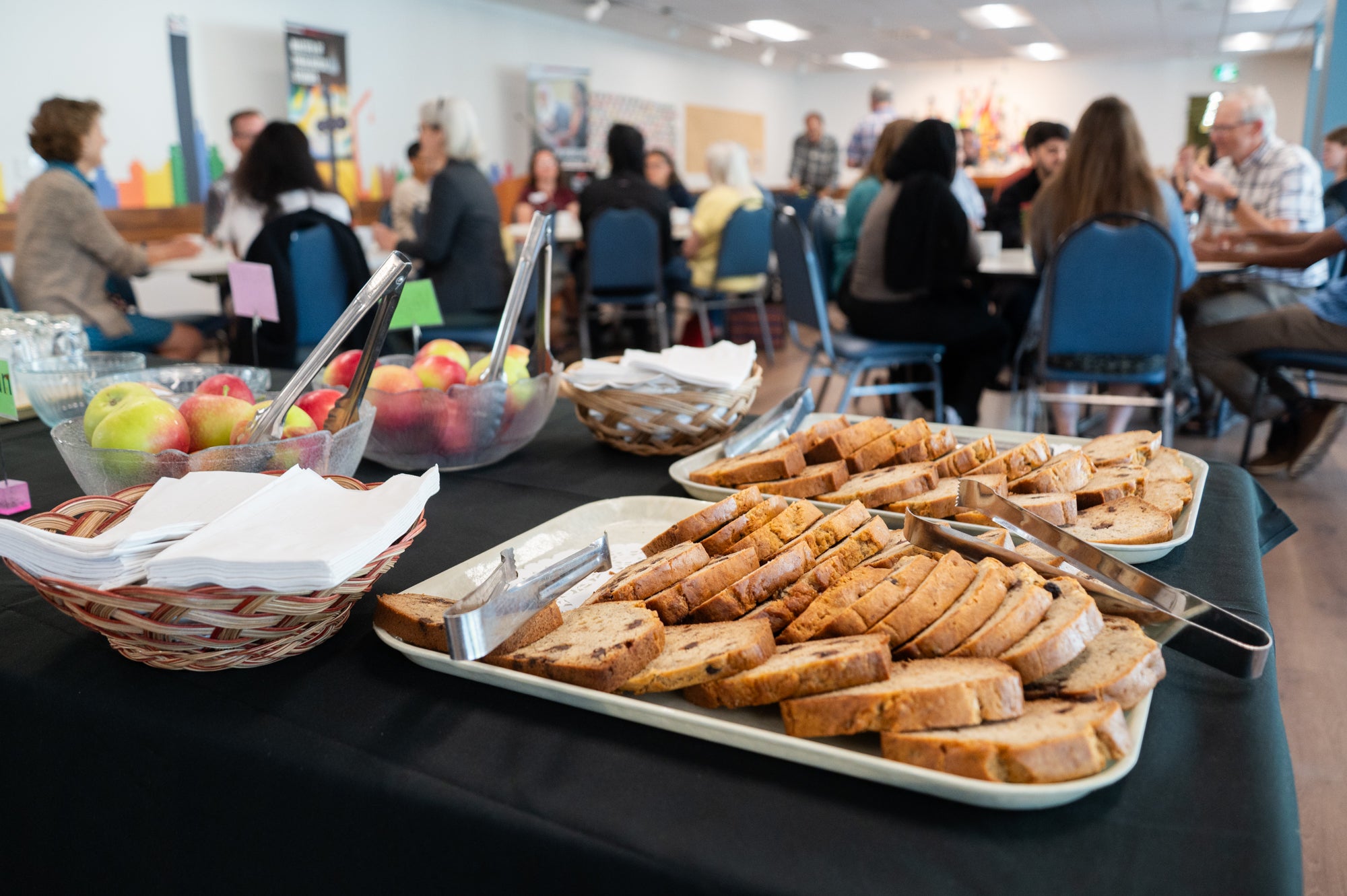 A buffet of fresh baked goods from the Grebel Kitchen