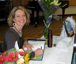 Nan Forler in her book-signing event