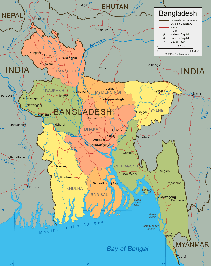 Map of Bangladesh