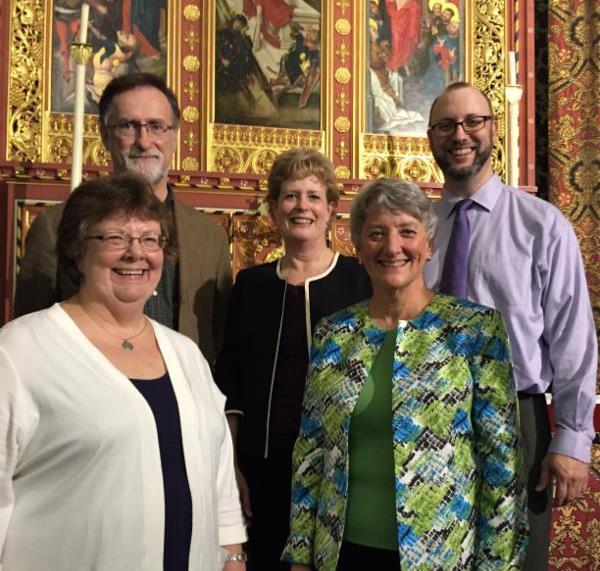 Kenneth Hull and others at t the joint meeting of the Hymn Society in the United States and Canada