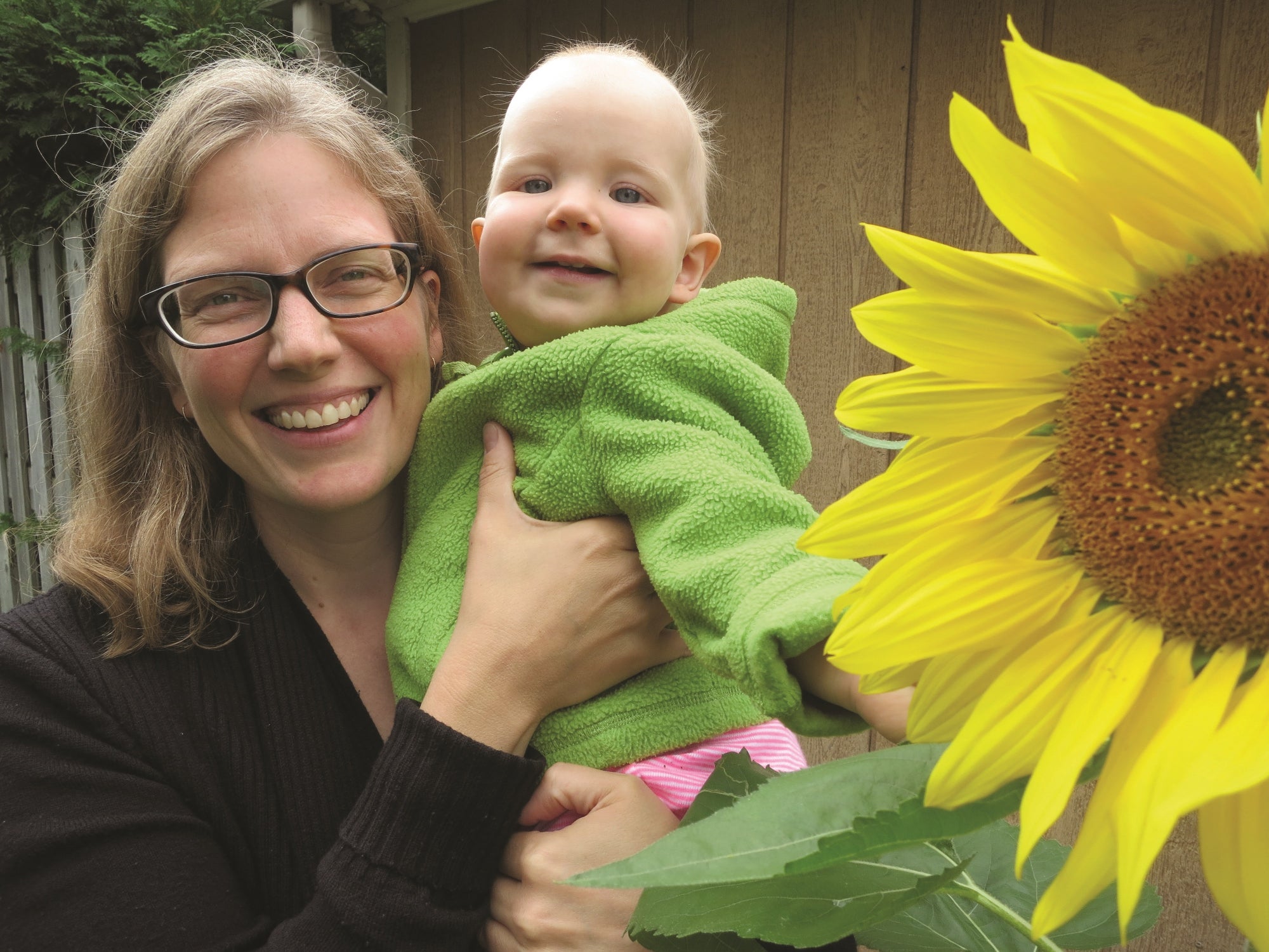 Kristen Mathies and child