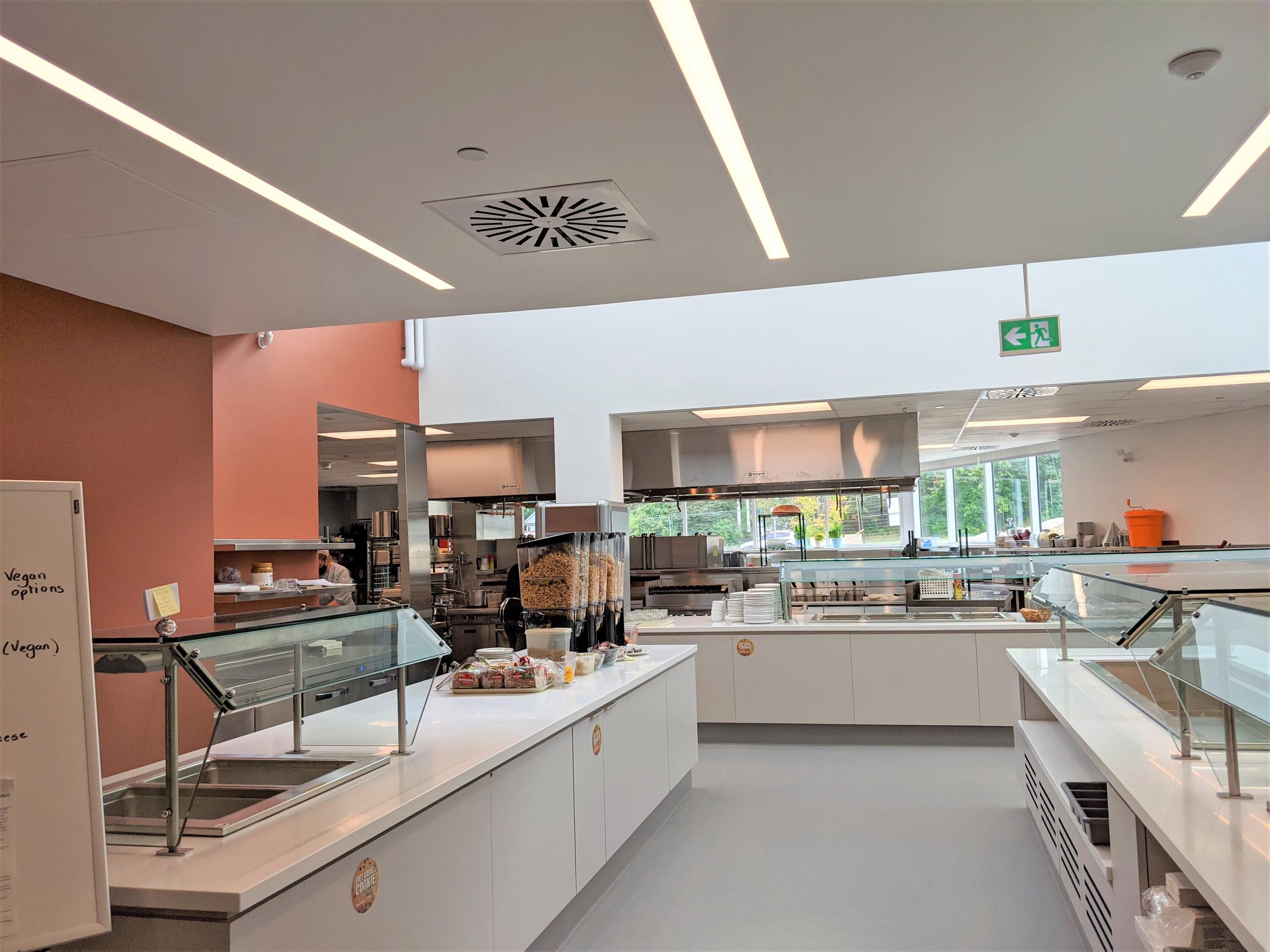 A view of the fresh Grebel kitchen