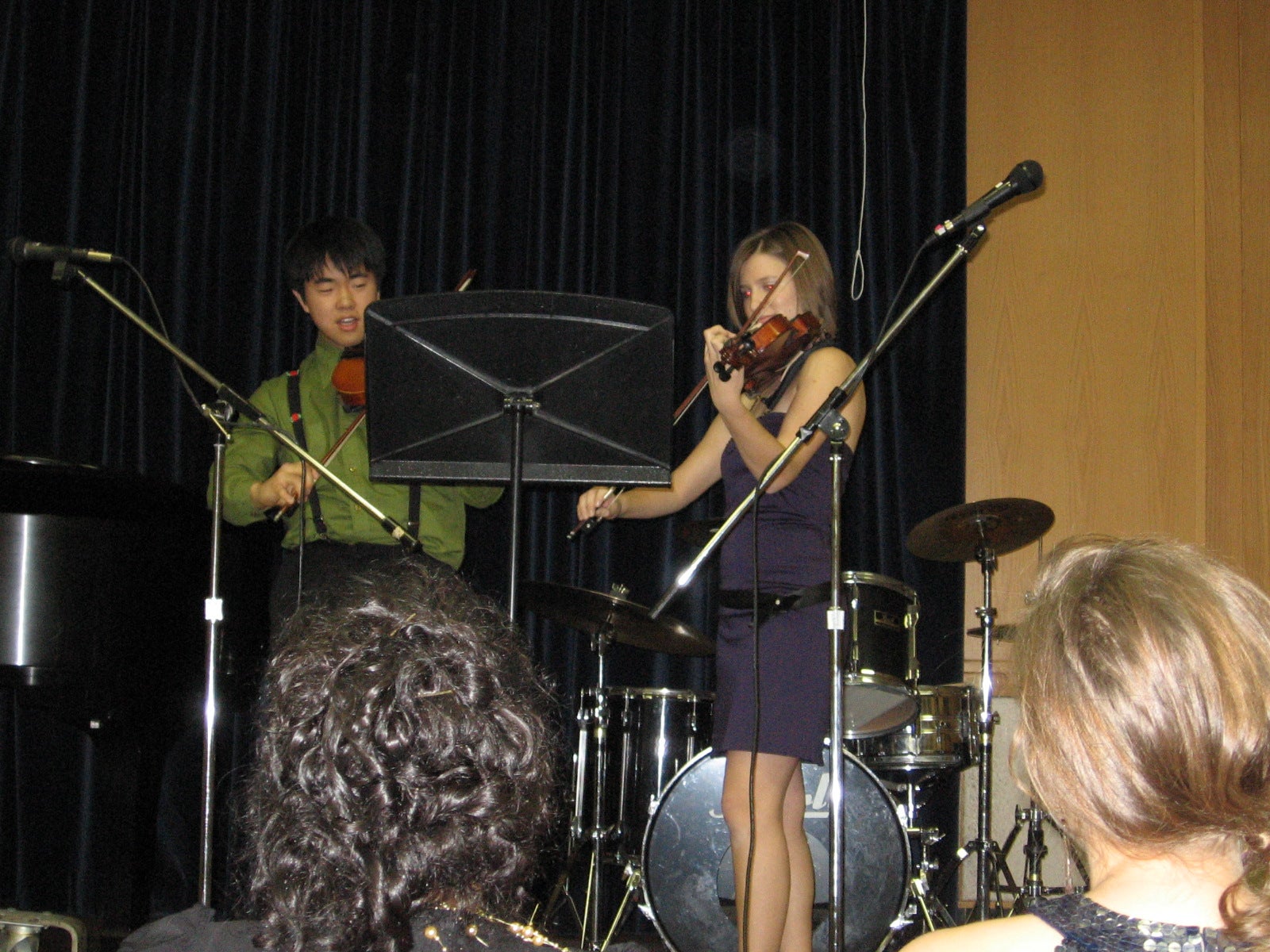 Students on the great hall stage 2000s