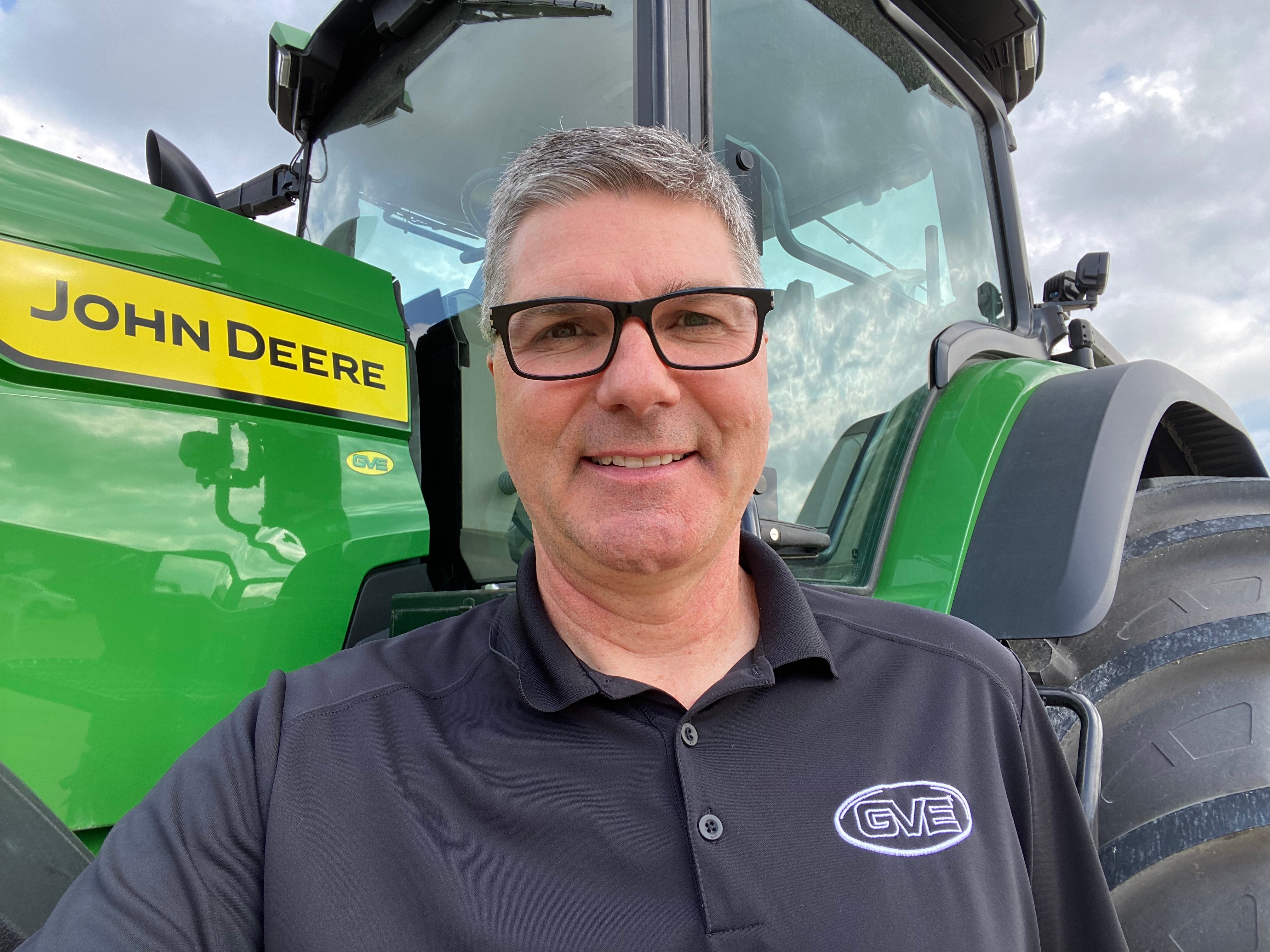 curwin friesen with the combine